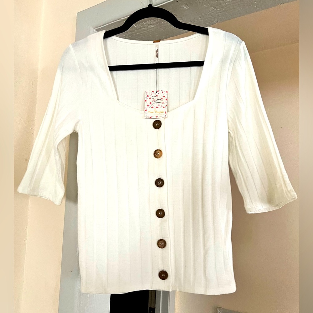 NWT Free People button up top